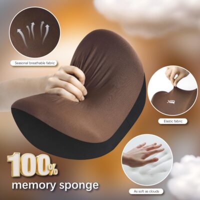 2Pcs Car Neck Pillow, Ultra Comfortable Neck Pillow for Driving, Soft Car Headrest Pillow Like Clouds, Make Your Driving More Comfortable, Suitable for Driving, Traveling - Image 4