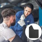 Carbon Fiber Car Mud Flaps Splash Guards, 4PCS Bendable & Flexible Vehicle Front & Rear Mudflaps Protection with Screws, Auto Exterior Flares Accessories, Universal Fit (Black) - Image 6