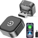 Spedal 2026 2-in-1 Wireless CarPlay & Android Auto Adapter, Ultra Mini Dongle Converts Wired to Wireless, WiFi 6 & Bluetooth 5.4, Plug & Play Stick for Cars with Factory Wired System, Low Latency