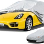 6 Layers Car Cover for Coupe Sports Waterproof All Weather, Heavy Duty Full Exterior Cover Suitable for Audi TT, BMW Z4, Subaru BRZ, Porsche 718 Boxster Cayman etc. Size A2 (See Size Chart)