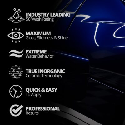 CERAKOTE® Platinum Rapid Ceramic Paint Sealant Spray - 14 oz. - 50 Wash Rating - Maximum Gloss & Shine – Extremely Hydrophobic – Unmatched Slickness - Ceramic Spray Coating - Image 2