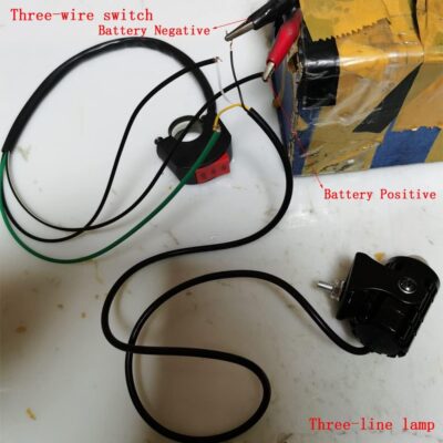 2pcs Super Bright 24W LED Two-Color White Amber Spotlight + 2pcs ON-ON-OFF Switch, Waterproof auxiliary Motorcycle Headlight Fog Light, Universal For Car Truck ATV Offroad SUV Driving Work Spot Lamp - Image 7