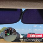 Miniature Static Cling Car Window Shades, UV Rays Block Car Side Window Sun Shade, Sun Glare Automotive Windshield Sun Shade Protection Accessories for Safe Driving (1 Pair) - Image 5