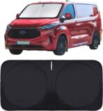 for Ford Transit 2015-2023 2024 2025 2026 Car Windshield Sunshade Sun Shield Custom Fit Transit Wagon XL Cargo,Wagon XLT,Connect Van XL,Front Window Shades Cover Sun Visor Protector Car Accessories