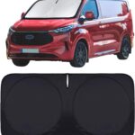 for Ford Transit 2015-2023 2024 2025 2026 Car Windshield Sunshade Sun Shield Custom Fit Transit Wagon XL Cargo,Wagon XLT,Connect Van XL,Front Window Shades Cover Sun Visor Protector Car Accessories