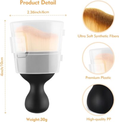 Car Interior Cleaning Brush Car Duster Interior with Ultra Soft Bristles Auto Detailing Brushes Dusting Car Accessories for Dashboard, AC Vents, Leather, Scratch-Free (1Pack) - Image 2