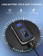 Bluetooth 5.3 Receiver for Car, [LED Screen] [Noise Cancelling] 3.5mm AUX Bluetooth Adapter, Wireless Audio Receiver for Wired Headphones/Home Stereo/Speaker, Music Playing, Hands-Free Call - Image 7