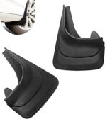 2PCS Car Mud Flaps, Scratch-Resistant & Impact-Resistant PVC Splash Guards, Vehicle Wheel Rear Mudguards for Gravel Slurry, Universal for Most Cars, SUVs, Trucks (Black)