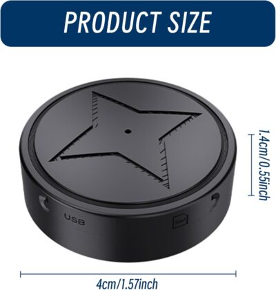 GPS Trackers, GPS Strong Magnetic Vehicle Anti-Lost Car Trackers, Small Locator Real Time, Anti-Theft Micro Tracking Device with Free App, Device - Image 2