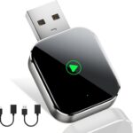 Mini CarPlay Wireless Adapter for Apple iPhone - Converts Wired to Wireless CarPlay Adapter, CarPlay Dongle Stick for Apple Wired CarPlay Cars & for iPhone iOS 10+, USB & Type-C, Plug & Play