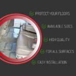 Hi-Tech Auto Adhesive Plastic Floor Mat, 4 mil | Perforated Every 24" | 100 Mats Per Roll | (24" Wide, 200' Long) - Image 7