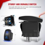 Nilight 16AWG Heavy Duty Wiring Harness Kit - 12V 5PIN Rocker Switch Relay Blade Fuse Socket Connector - Compatible with 9005 9006 9140 9145 HB3 H10 Fog Light Bulbs - Image 7