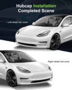 SCITOO 16 Inch Black hubcaps, universally Adaptable to Cars, Trucks, SUVs, Simple to Mount, Elegant Design, rustproof Wheel Rim Cover Set of 4 - Image 7