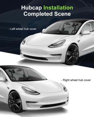 SCITOO 16 Inch Black hubcaps, universally Adaptable to Cars, Trucks, SUVs, Simple to Mount, Elegant Design, rustproof Wheel Rim Cover Set of 4 - Image 7