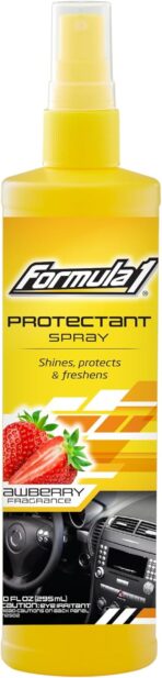 Formula 1 Interior Detailing Protectant Spray, Car Interior Cleaner with Lasting Strawberry Fragrance and UV Protection, Safe for Vinyl, Rubber, Plastic, & Dashboard - 10oz