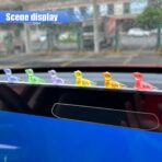6PCS Luminous Lizard Car Rear View Mirror Accessories, Cute Mini Car Dashboard Decoration for Girl Men Women, Funny Car Interior Ornament Present for Car, Garden, Office, Home (Lizard) - Image 3