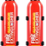 2 Pack Fire Extinguisher for Home with Mount - Upgraded 8-in-1 Portable Fire Extinguisher for Car Vehicle Boat House Kitchen, Water-Based Fire Extinguisher for A, B, C, K Fires