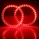 Qasim 1-Pair 95MM RGB LED Angel Eyes Universal Halo Rings for Motorcycle Car DRL Fog Lamp Turn Signal Light APP Bluetooth Control Multi-Color 12V - Image 8