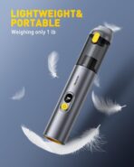 AUXITO Car Vacuum Cleaner - Portable Handheld Vacuum Cleaner 14000Pa Suction Power, Blow & Suction 2 in 1 Mini Vacuum Cleaner Hand Held Vacuum for Car, Home, Pet, Office, Gifts for Men (Silver) - Image 7