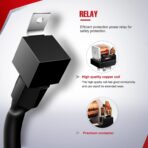 Nilight - 10019W LED Light Bar Wiring Harness Kit 12AWG Heavy Duty 12V 5Pin Rocker Switch Laser On off Waterproof Switch Power Relay Blade Fuse-1 Lead,2 Years Warranty - Image 5