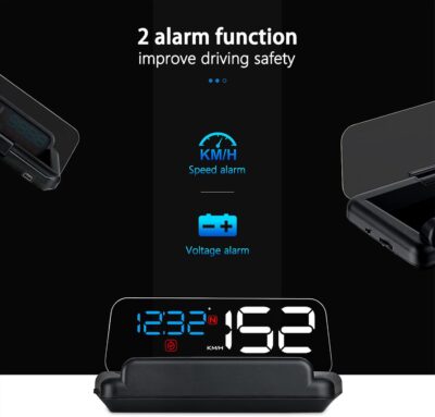Universal Car HUD Head Up Display T900, with Satellite Clock, Single Driving Time and Single Driving Distance, Work for All Vehicles - Image 6