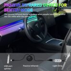 for Tesla Model 3 Y LED Interior Lights Ambient Lighting, Tesla Model 3 Y RGB LED Neon Light Kits, Tesla Model 3 Y Accessories 2021 2022 2023, DC 12V - Image 6