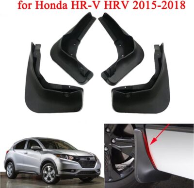 4Pcs Mud Guards Auto Mud Flaps Splash Guards Exterior Guards Fender Compatible with Honda HR-V HRV 2015 2016 2017 2018 Mudguards Mudflaps - Image 2