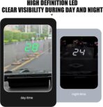 MLY 1 PC Heads Up Display, Large Font Digital Speedometer Projector, Plug and Play Color Font with Speed MPH Display, Universal Digital Speed Monitor for Car Windshield (Black) - Image 4