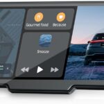 9.26'' Carplay Screen for Car with 2.5K Dash Cam and 1080P Backup Camera Portable Wireless Android Auto Screen GPS Navigation Mirror Link Voice Control Hands-Free for iOS 11+ Android 11+