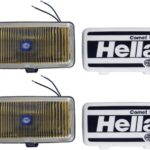 Hella 550 Performance Off-Road Amber Fog Light Kit for Pickup Trucks, SUV, 4x4, Jeep, Tractors / 005700681