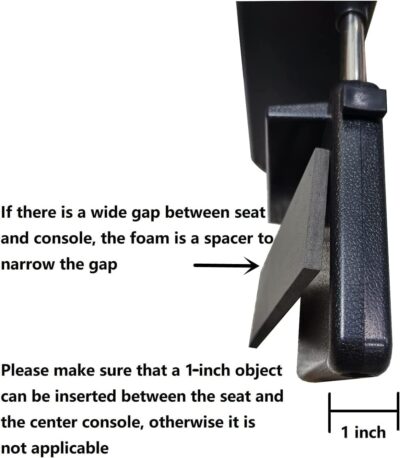 Car Console Armrest Box Arm Rest Height Adjustable Comfort Elbow Pad Universal (Black) - Image 4