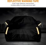 NEVERLAND Sedan Car Cover Waterproof Heavy Duty All Weather Protection Snow Anti-UV Windproof Outdoor Full Car Cover Fit for Automobiles BMW/Mercedes-Benz/Honda（for Car Size:183''L x 70''W x 59''H） - Image 3