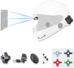 E6+ Motorcycle Helmet HUD, Head Up Display, Bluetooth,GPS, CarPlay, Android Auto, Mesh Intercom, Rearview Camera, Remote Control, Noise Reduction, RGB Lights, IP66 for All Helmets (E6+)