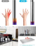 12'' X 48’'Aluminized Heat Shield Mat Thermal Barrier Adhesive Backed Heat Blanket, Fiberglass Insulation Reflective Material High Temp Protection - Image 2