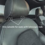 Car Neck Pillow 2 PCS,Universal Soft Breathable Leather Car Neck Pillow Comfortable Head Neck Rest Support Cervical Pillow for Travel Car Seat Driving & Home - Image 7