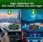 GPS Heads Up Display for Cars Digital Dashboard Speedomete with MPH/KMH, Universal HUD Display Car with 2M USB Cable and Clock, QC3.0 Fast Charger, Plug & Play for Car Boat Truck Motor SUV Golf Cart - Image 5