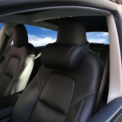 Car Neck Pillow with Memory Foam Comfortable Ergonomic Design Seat Neck Support Headrest Softness Car Pillow Cushion for Driving, Universal Fit, 1 Piece, Black - Image 9