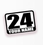 MC MOTOPARTS Magnet Racing Number - Fully Custom Track Day & Autocross Car Door Magnetic Vinyl Decal - Name, Make, Model, Flag - 2 Pieces | 10" x 14", 12" x 17", 14" x 20"Inch | Waterproof, Mud-Proof - Image 3