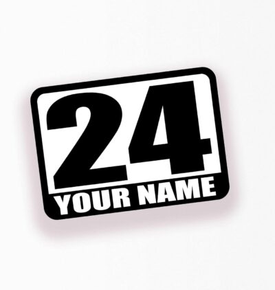 MC MOTOPARTS Magnet Racing Number - Fully Custom Track Day & Autocross Car Door Magnetic Vinyl Decal - Name, Make, Model, Flag - 2 Pieces | 10" x 14", 12" x 17", 14" x 20"Inch | Waterproof, Mud-Proof - Image 3