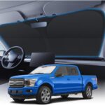 KUST Windshield Sun Shade for 2015-2026 Ford F150 Accessories (Lariat, Raptor, King Ranch) Pickup Truck Custom Fit Window Shade 4 Layers Foldable Sun Visor Protector Blocks UV Rays Keep Car Cooler
