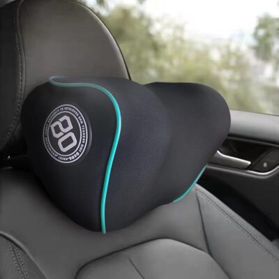Really Soft Car Headrest Pillow, Car Pillow for Driving with Adjustable Strap, 100% Memory Foam Neck Pillow, Breathable Removable Cover & Ergonomic Design - Travel Car Neck Pillow(Lightblue Side Rope) - Image 7