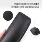 2PCS Car Knee Cushion,Soft Leather Car Door Armrest Pad for Knee Leg Elbow,Universal Car Center Console Cushion Pad Comfort Pillow for Automotive Interior Accessories (Black) - Image 6