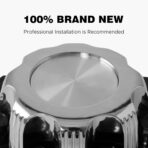 (Set of 4) Chrome Wheel Center Caps 8 Lugs Compatible with Select 16 Inch Van & Truck - Replacement 15039489, 15039488, 9597169, 9597170 - Image 7