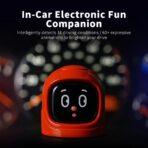 Hanll AI Car Robot Dashboard Emotional Expression Dash Companion with 60+ Cute Animated Expressions, Magnetic Mount Easy Installation, Personalized Interior Style Center Console Decoration(Black) - Image 9