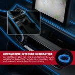 EL Wire Interior Car LED Strip Lights, 16.4FT RGB USB Neon Automotive Light Strip, Electroluminescent Vehicle Ambient Lighting Kit, Interior Decoration Car Accessories (Blue) - Image 4