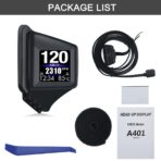 KAOLALI Head Up Display for Car Digital Speedometer Display GPS+OBD2 Dual System Smart Gauge MPH Clock RPM Over Speed Alarm Odometer for All Vehicle - Image 7