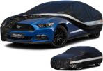 10 Layers Coupe Car Cover Waterproof All Weather for Automobiles,100% Waterproof Outdoor Car Covers Rain Snow UV Dust Protection. Custom Fit for Ford Mustang,Chevy Camaro, Chevy Corvette,etc