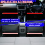 Car LED Strip Light, 12V 24 LED RGB Neon Car Interior Atmosphere Lights with Cigarette Lighter, Auto Under Dash Ambient Night Light Decorative Lamp for Sedan Truck SUV(Ice Blue-Cigar Lighter) - Image 4