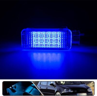 2Pcs Car Interior Bule LED Door Courtesy Light Fit for Volkswagen, Porsche for Audi A2 A3 A4 A5 A6 A7 S3 S4 S5 S6 Q5 Q7 TT Glove Box Footwell Light Luggage Trunk Lamp - Image 5