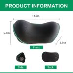 Really Soft Car Headrest Pillow, Car Pillow for Driving with Adjustable Strap, 100% Memory Foam Neck Pillow, Breathable Removable Cover & Ergonomic Design - Travel Car Neck Pillow(Lightblue Side Rope) - Image 2